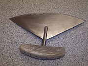 A tractional Inuit ulu of the type used in the Central Arctic of Canada.