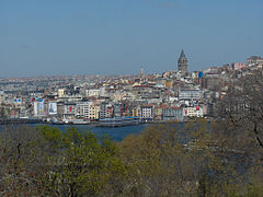 Vista de Beyoğlu desde o Palácio Topkapı