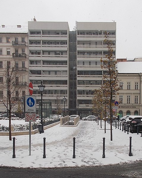 File:József nádor tér 8, havazás, 2019 Lipótváros.jpg