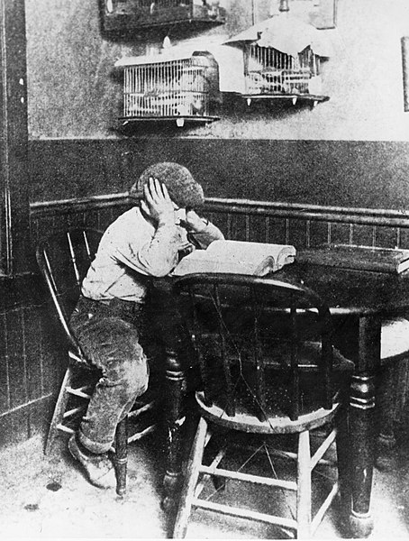 Jack London studying at Heinold's First and Last Chance in 1886