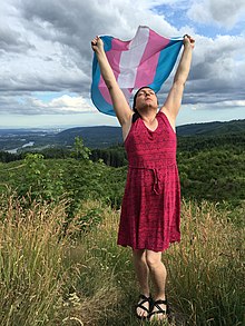 In late 2016, Elisa Rae Shupe became the first person to receive legal recognition of a non-binary gender in the United States, based on a state court ruling. Jamie.shupe.trans.flag.1.jpg