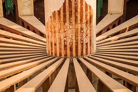 Inside view of Rama Yantra of Jantar Mantar Closeup