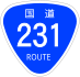 Национальный маршрут 231 щит