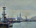 Havnen i Rouen, privat samling