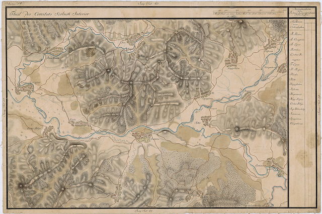 Florești pe Harta Iosefină a Transilvaniei, 1769-73