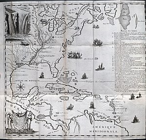 300px joutel carte nouvelle de la louisiane et de la riviere de missisipi 1713 uta