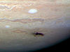 Snímka tmavej škvrny na Jupiteri z HST