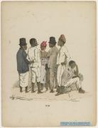 "Plantation niggers", Bray & Petit, Surinam 1850