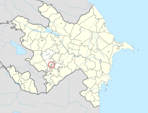 סטפנקרט (חאנקנדי) על מפת אזרבייג'ן