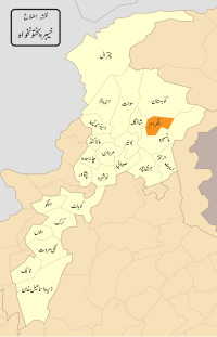 Location of Battagram District (highlighted in yellow)