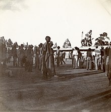 A mine worker compound, c.1901, Kimberley Kimberley Camp, c.1901. (23000102521).jpg