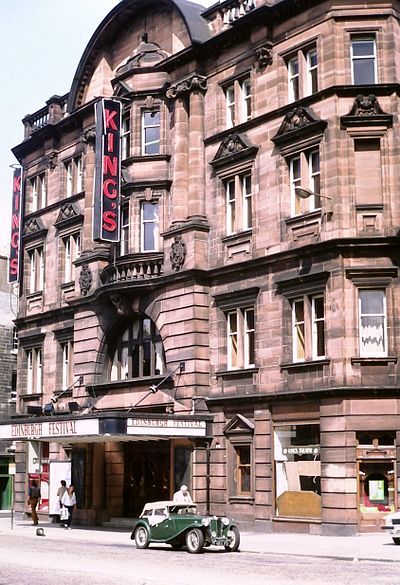The King's Theatre in 1981. This venue was used for opera in the early years of the festival.