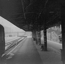 The platform and canopy in 1970.