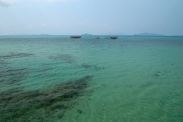 Shallow waters of the Gulf of Thailand off the coast of Ko Mak