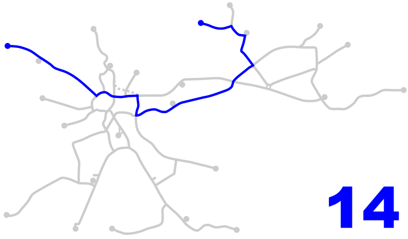 File:Krakow tram line 14.svg