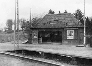 Kvarnens stationshus 1907, finns idag på Kottla.