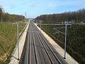 Écoduc au dessus du TGV-Est, France.