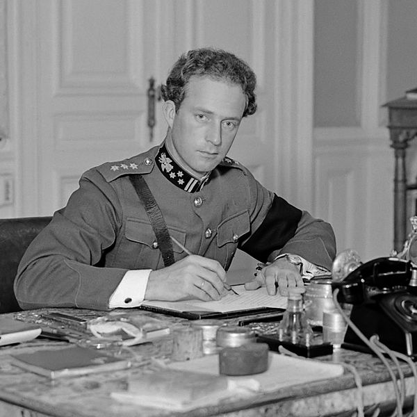King Leopold III, Belgian head of state, an advocate of the policy of neutrality