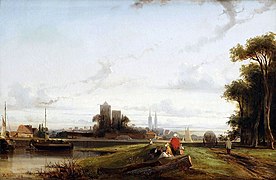 View of Caen, 1839, private collection