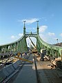 Liberty Bridge, Budapest under reconstruction