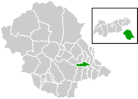 リエンツ郡におけるリエンツの位置の位置図