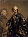 Louis-Michel van Loo - The Artist with a Portrait of his Father - WGA13438.jpg