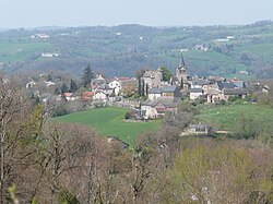 Skyline of Lunac (Aveyron)