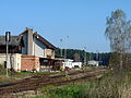 Čeština: Železniční stanice Křemže ve vsi Mříč, okres Český Krumlov. English: Train station Křemže in the village of Mříč, Český Krumlov District, South Bohemian Region, Czech Republic.