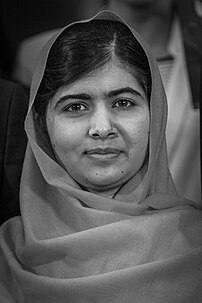 Malala Yousafzai, prix Nobel de la paix 2014. (définition réelle 2 000 × 3 000)