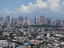 The Mandaluyong city skyline excluding Ortigas Center.