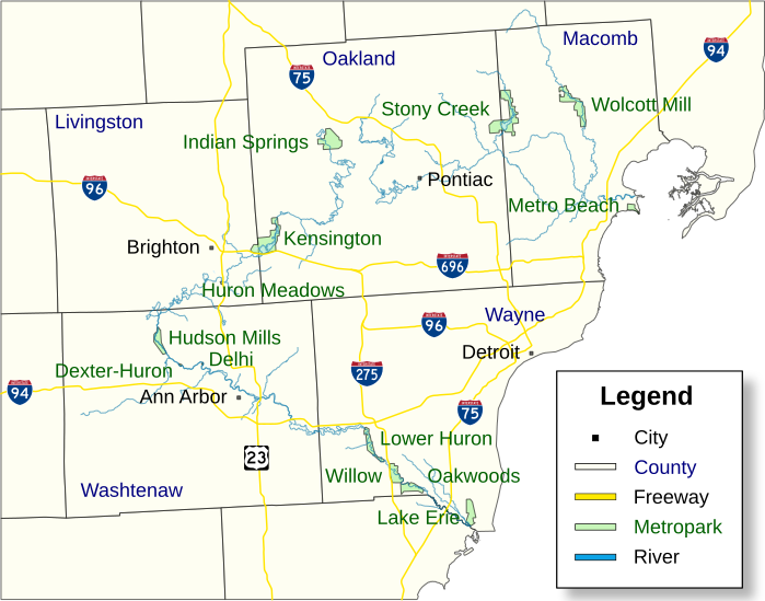 File:Map US MI Huron-Clinton Metroparks.svg