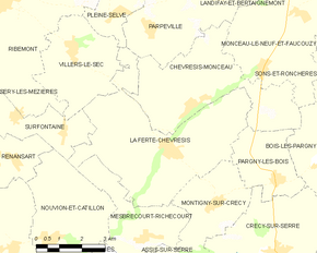 Poziția localității La Ferté-Chevresis