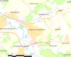 Kart over Dombasle-sur-Meurthe