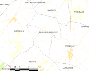 Poziția localității Boulogne-sur-Helpe