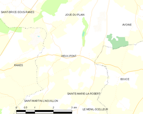 Poziția localității Vieux-Pont
