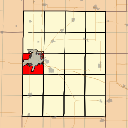 Map highlighting Galesburg Township, Knox County, Illinois.svg