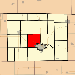 Location in Stephenson County