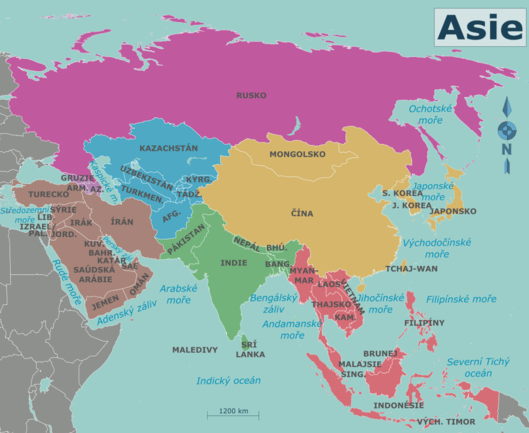 Regiony Asie