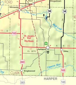 Kaart van Clark County