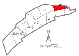 Placering af Monroe Township