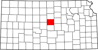 Map of Kansas highlighting Ellsworth County.svg