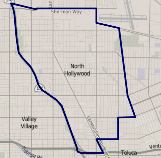 North Los Angeles Map File:map Of North Hollywood, Los Angeles, California.png - Wikimedia Commons