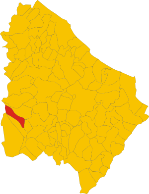 Map of comune of Taranta Peligna (province of Chieti, region Abruzzo, Italy).svg