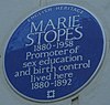 Marie Stopes 28 Cintra Park blue plaque.jpg