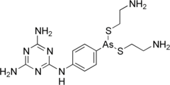 Skeletal formula of melarsomine