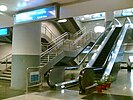 The inside view of an underground station