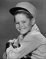 Dolenz as Corky. Micky Dolenz Braddock Circus Boy 1958.JPG