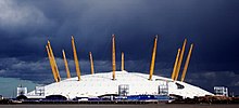 Millennium Dome in London, UK, by Richard Rogers and Buro Happold Millennium Dome (zakgollop) version.jpg