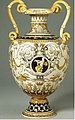 Minton Majolica vase, 1862 Exhibition, process and style in imitation of Italian Renaissance maiolica. © Victoria and Albert Museum, London