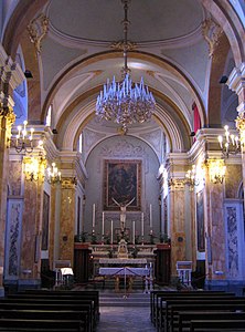 L'intérieur de l'église.